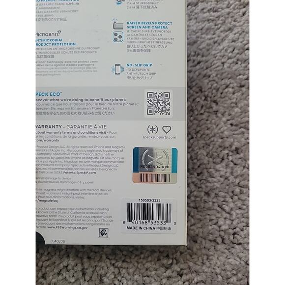 NEW Speck Gemshell Grip MagSafe Case iPhone 15 Pro Clear – Drop Protection - Picture 3 of 5